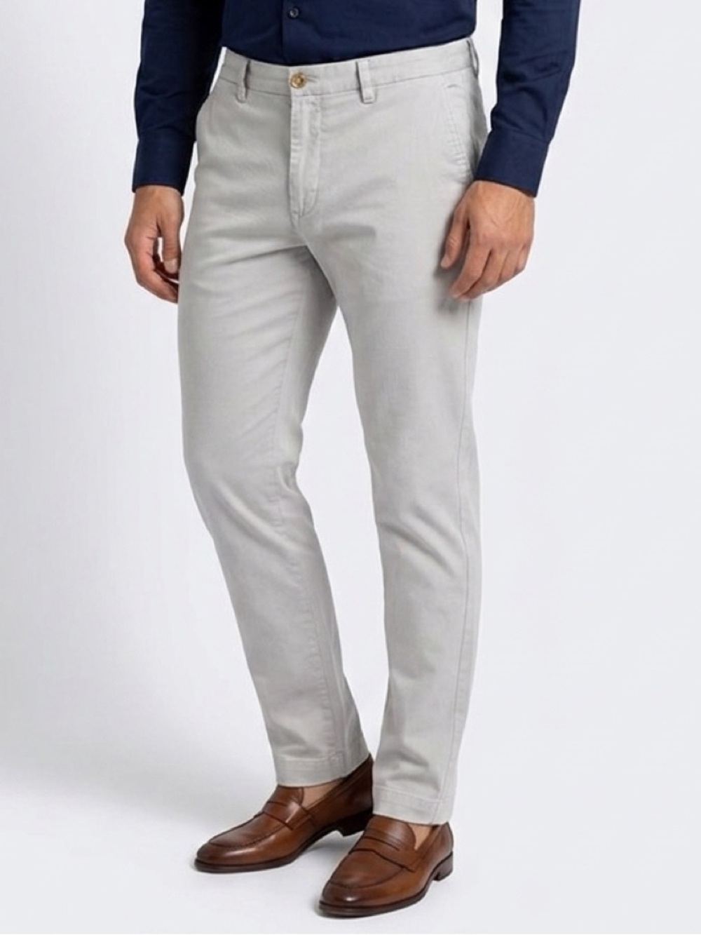 Polo Ralph Lauren Men’s Stretch Classic Fit Chino Pants 38x32 Light Gray Lilac